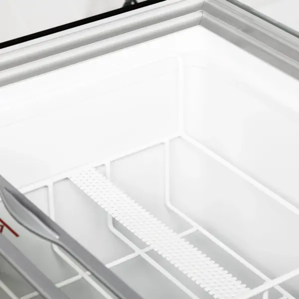 Schepijsvitrine | ICECREAM | 491L | 12x 5L | -14°C/-24°C | Statisch | Gekoelde Reserve | Wielen | 1550x630x1250(h)mm