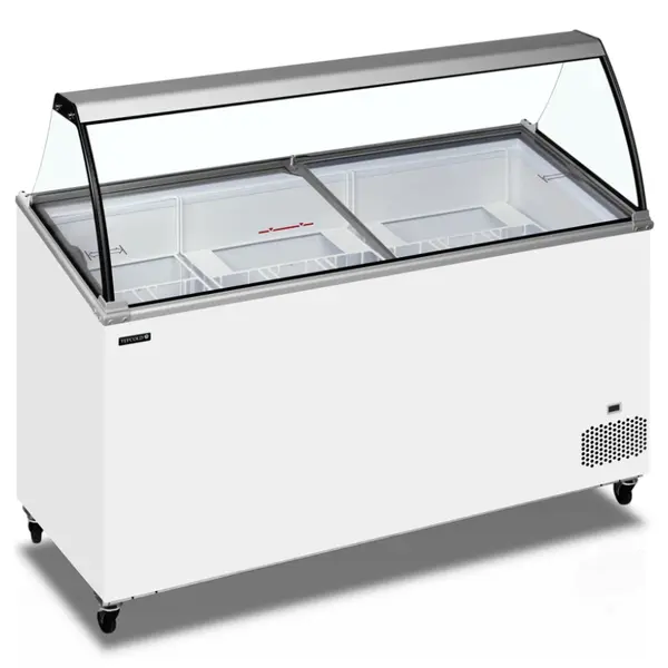 Schepijsvitrine | ICECREAM | 427L | 11x 5L | -14°C/-24°C | Statisch | Gekoelde Reserve | Wielen | 1550x615x1295(h)mm