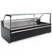 Rencold Vis-/Vleeskoeltoonbank | MEROPS | -1°C/+5°C | Plaatkoeling | Div. Kleuren/Opties | Kantelruit | Koppelbaar | Div. Breedten | Diepte 1144mm | Hoogte 1213mm