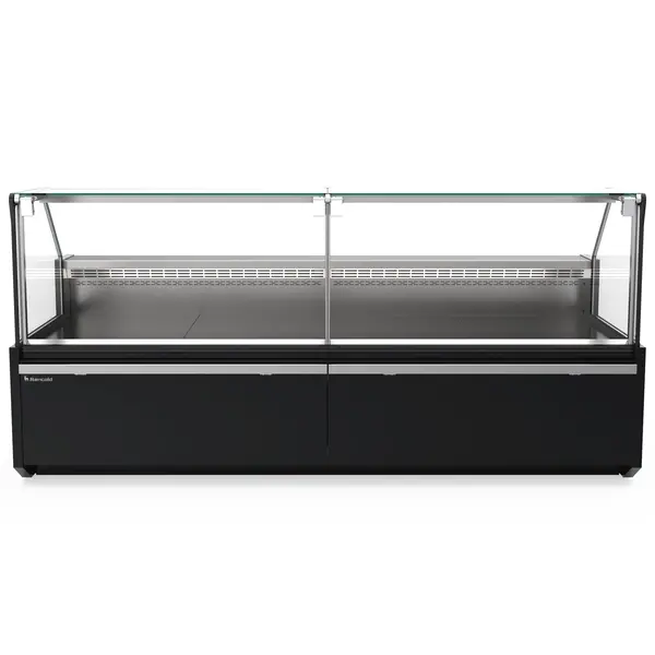 Vis-/Vleeskoeltoonbank | MEROPS | Plaatkoeling Externe Unit (Exclusief) | Div. Kleuren/Opties | Kantelruit | Koppelbaar | Div. Breedten | Diepte 1144mm | Hoogte 1213mm