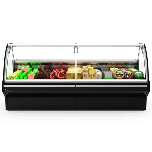 Koeltoonbank | MEROPS | -1°C/+5°C | Geforceerd | Div. Kleuren/Opties | Kantelruit | Koppelbaar | Div. Breedten | Diepte 1167mm | Hoogte 1220mm