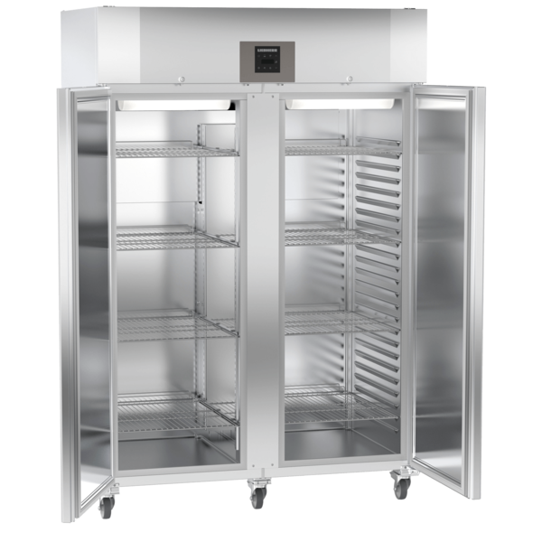 Vrieskast | PROFILINE | 1427L (2/1 GN) | RVS | -10°C/-26°C | Geforceerd | Draaideuren | Temperatuuralarm + App | Wielen | 1430x830x2162(h)mm