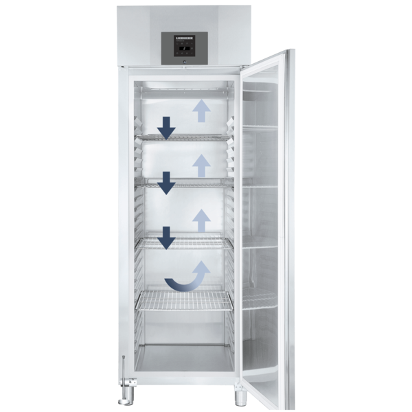 Koelkast | PROFILINE | 597L (2/1 GN) | RVS | -2°C/+15°C | Geforceerd | Temperatuuralarm + App | Wielen | 700x830x2162(h)mm