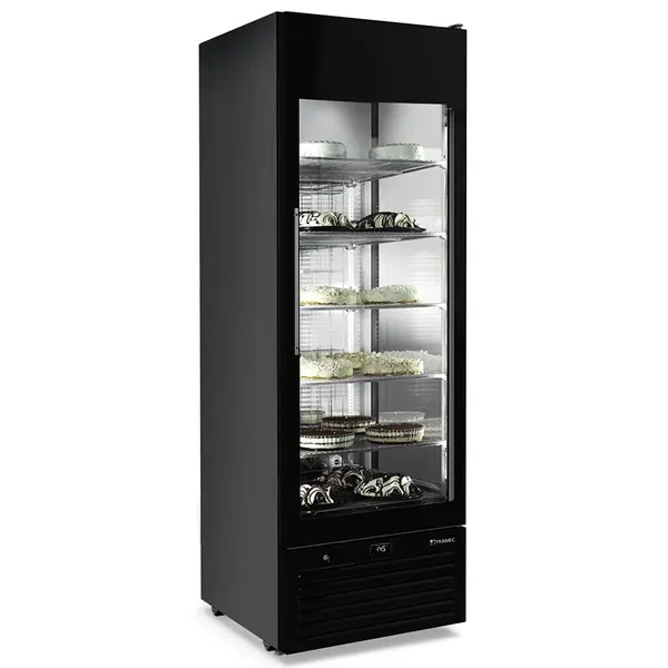 Vrieskast | VENERE | 470L | Zwart | +5°C/-22°C | Geforceerd | Wielen | 668x773x2000(h)mm