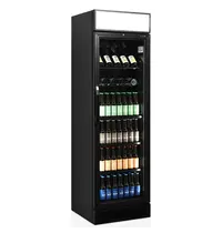 Tefcold Drankenkoeling | SERIE CEV | 372L | Zwart | +2°C/+10°C | Statisch + Ventilator | Wielen | 595x640x1980(h)mm 