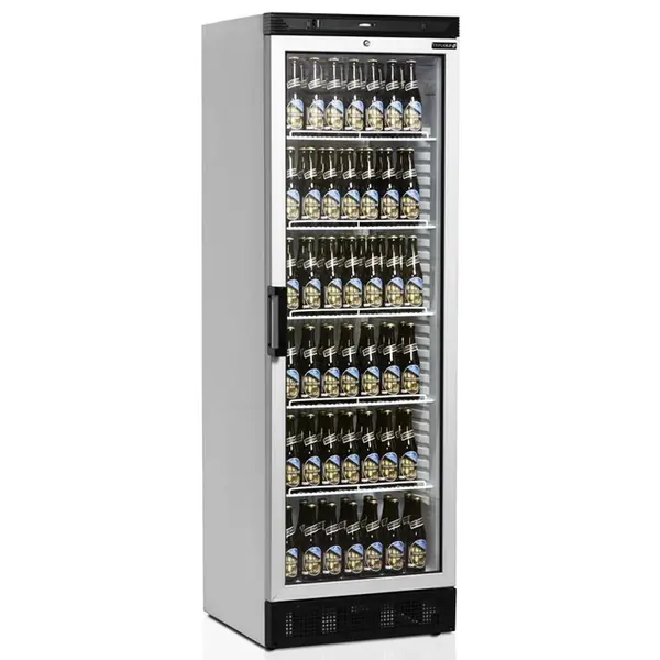 Drankenkoeling | SERIE FS | 372L | Wit/Zwart | +2°C/+10°C | Statisch + Ventilator | Wielen | 595x640x1840(h)mm