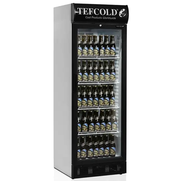 Drankenkoeling | SERIE SCU | 290L | Wit/Zwart | +2°C/+10°C | Statisch + Ventilator | Wielen | 595x640x1775(h)mm