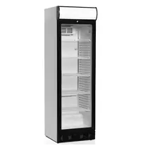 Tefcold Drankenkoeling | SERIE SCU | 372L | Wit/Zwart | +2°C/+10°C | Statisch + Ventilator | Wielen | 595x640x1980(h)mm 