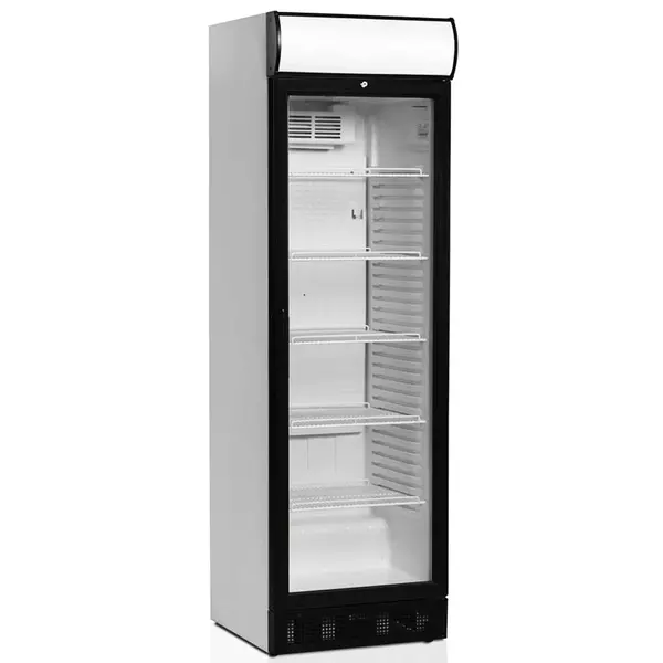 Drankenkoeling | SERIE SCU | 372L | Wit/Zwart | +2°C/+10°C | Statisch + Ventilator | Wielen | 595x640x1980(h)mm
