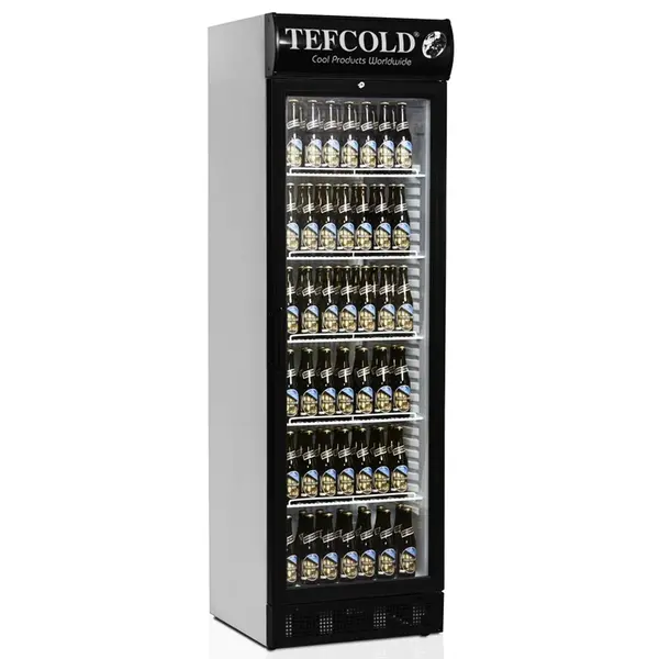 Drankenkoeling | SERIE SCU | 372L | Wit/Zwart | +2°C/+10°C | Statisch + Ventilator | Wielen | 595x640x1980(h)mm