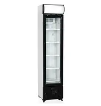 Tefcold Drankenkoeling | SERIE FSC | 182L | Wit/Zwart | +2°C/+10°C | Statisch + Ventilator | Wielen | 435x505x2013(h)mm 