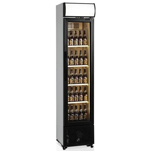 Drankenkoeling | SERIE FSC | 182L | Wit/Zwart | +2°C/+10°C | Statisch + Ventilator | Wielen | 435x505x2013(h)mm