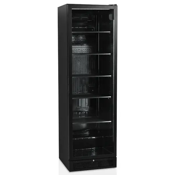 Koelkast | SERIE SCU | 387L | Zwart | +2°C/+10°C | Statisch + Ventilator | Wielen | 595x595x1990(h)mm