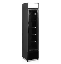 Tefcold Drankenkoeling | SERIE FSC | 182L | Zwart | +2°C/+10°C | Statisch + Ventilator | Wielen | 435x505x2013(h)mm 