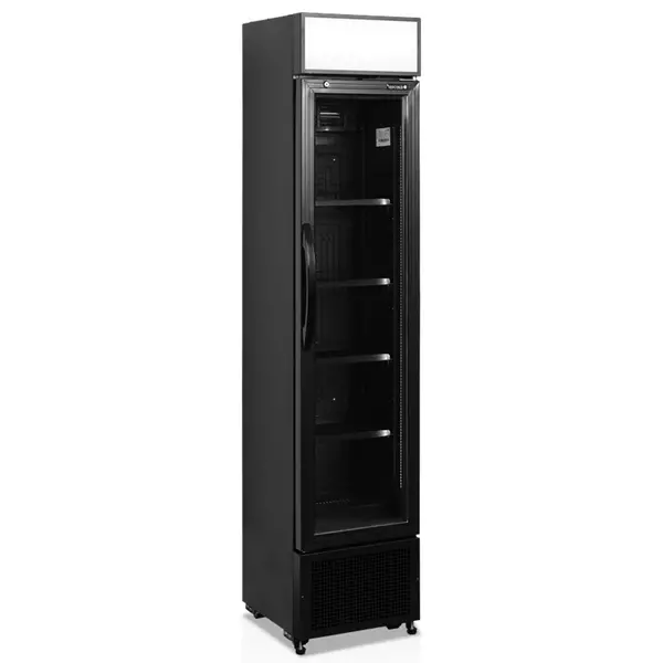 Drankenkoeling | SERIE FSC | Smal Model | 182L | Zwart | +2°C/+10°C | Statisch + Ventilator | Wielen | 435x505x2013(h)mm