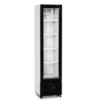 Tefcold Drankenkoeling | SERIE FS | Smal Model | 182L | Wit/Zwart | +2°C/+10°C | Statisch + Ventilator | Wielen | 435x500x1833(h)mm 