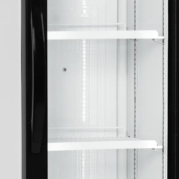 Drankenkoeling | SERIE FS | 182L | Wit/Zwart | +2°C/+10°C | Statisch + Ventilator | Wielen | 435x500x1833(h)mm