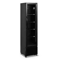 Tefcold Drankenkoeling | SERIE FS | 182L | Zwart | +2°C/+10°C | Statisch + Ventilator | Wielen | 435x500x1833(h)mm 