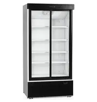 Tefcold Koelkast | SERIE FS | 730L | Wit/Zwart | +2°C/+10°C | Geforceerd | Schuifdeuren | Wielen | 1000x735x1990(h)mm 