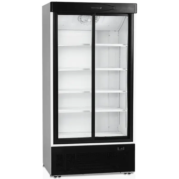Koelkast | SERIE FS | 730L | Wit/Zwart | +2°C/+10°C | Geforceerd | Schuifdeuren | Wielen | 1000x735x1990(h)mm