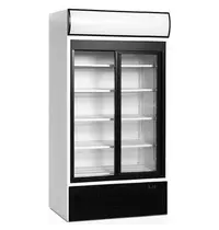 Tefcold Koelkast | SERIE FSC | 771L | Wit/Zwart | +2°C/+10°C | Geforceerd | Schuifdeuren | Wielen | 1000x740x2000(h)mm 