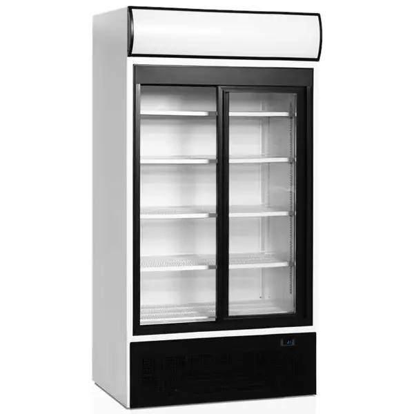 Koelkast | SERIE FSC | 771L | Wit/Zwart | +2°C/+10°C | Geforceerd | Schuifdeuren | Wielen | 1000x740x2000(h)mm