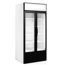 Tefcold Koelkast | SERIE FSC | 707L | Wit/Zwart | +2°C/+10°C | Geforceerd | Draaideuren | Wielen | 890x740x1990(h)mm 