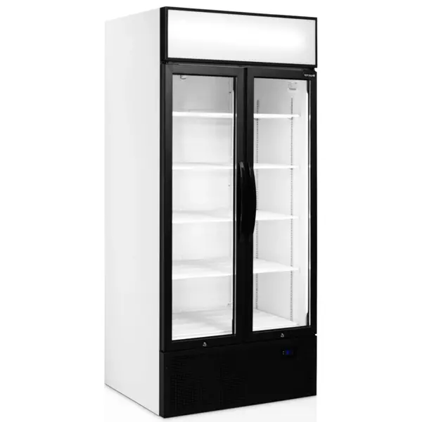 Koelkast | SERIE FSC | 707L | Wit/Zwart | +2°C/+10°C | Geforceerd | Draaideuren | Wielen | 890x740x1990(h)mm