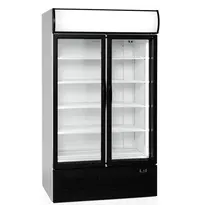 Tefcold Koelkast | SERIE FSC | 875L | Wit/Zwart | +2°C/+10°C | Geforceerd | Draaideuren | Wielen | 1110x875x2010(h)mm 
