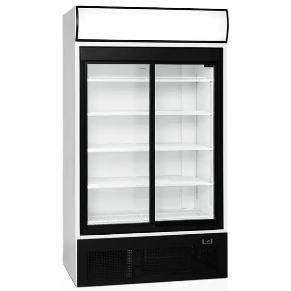 Koelkast | SERIE FSC | 875L | Wit/Zwart | +2°C/+10°C | Geforceerd | Schuifdeuren | Wielen | 1110x825x2010(h)mm