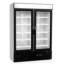 Tefcold Koelkast | SERIE NC | 1149L | Wit/Zwart | +2°C/+8°C | Geforceerd | Draaideuren | Wielen | 1370x700x2022(h)mm 
