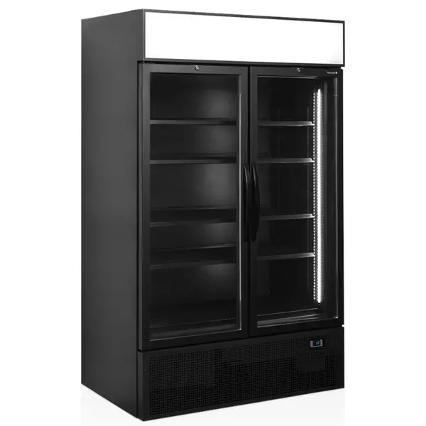 Koelkast | SERIE FSC | 1082L | Zwart | +2°C/+10°C | Geforceerd | Draaideuren | Wielen | 1200x790x2000(h)mm