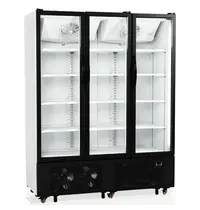 Tefcold Koelkast | SERIE FS | 1329L | Wit/Zwart | +2°C/+10°C | Geforceerd | Draaideuren | Wielen (Geremd) | 1600x730x2073(h)mm 