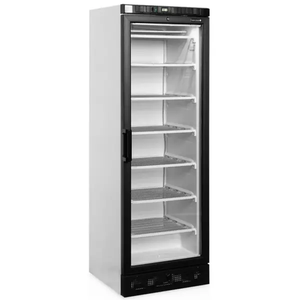 Vrieskast | SERIE UFSC | 300L | Wit/Zwart | -14°C/-24°C | Statisch | Wielen | 595x640x1840(h)mm