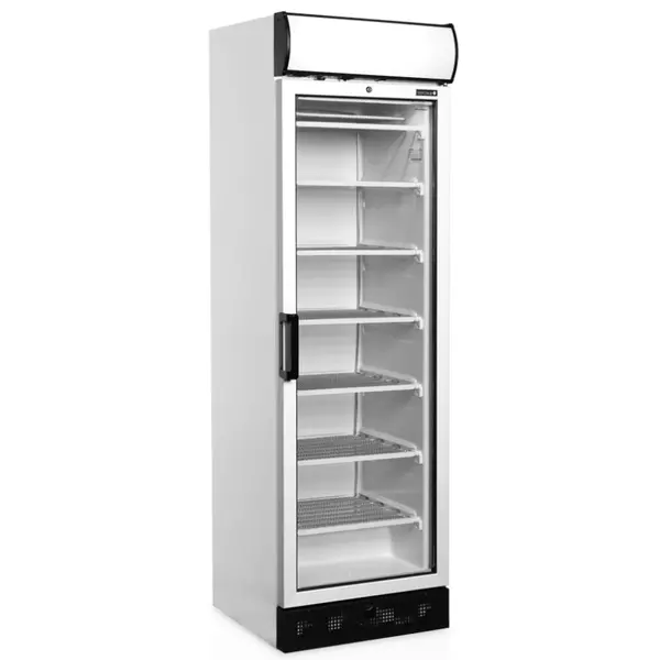 Vrieskast | SERIE UFFS | 300L | Wit/Zwart | -14°C/-24°C | Statisch | Wielen | 595x640x1980(h)mm