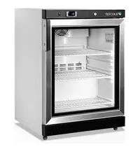 Tefcold Vrieskast | SERIE U | 200L | Wit/Zwart | -10°C/-24°C | Geforceerd | Wielen | 600x600x850(h)mm 