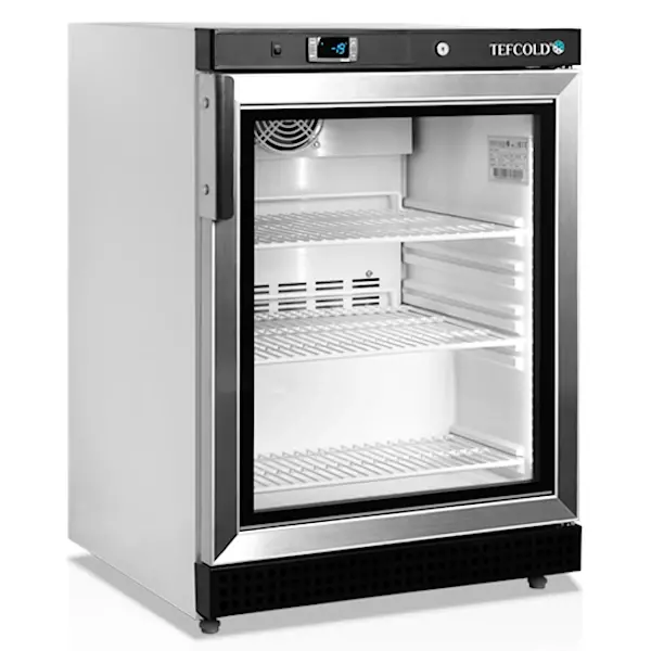 Vrieskast | SERIE U | 200L | Wit/Zwart | -10°C/-24°C | Geforceerd | Wielen | 600x600x850(h)mm