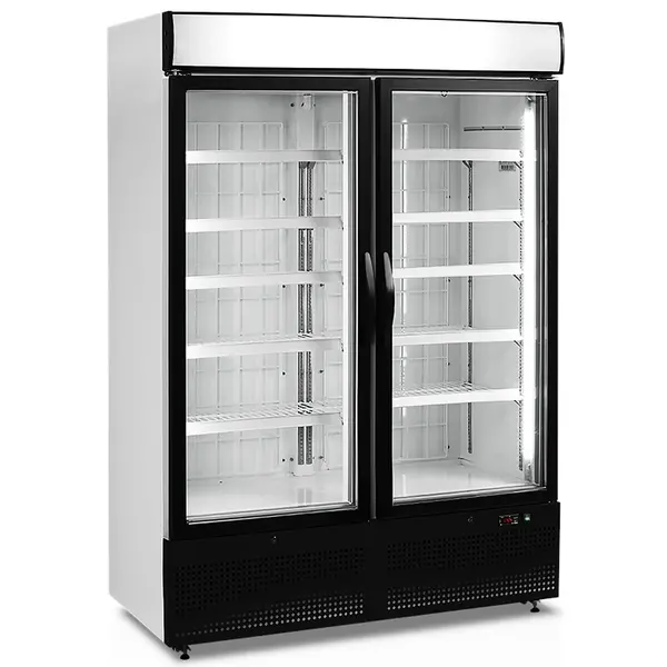 Vrieskast | SERIE NF | 1149L | Wit/Zwart | -12°C/-24°C | Geforceerd | Draaideuren | Wielen | 1370x720x2020(h)mm