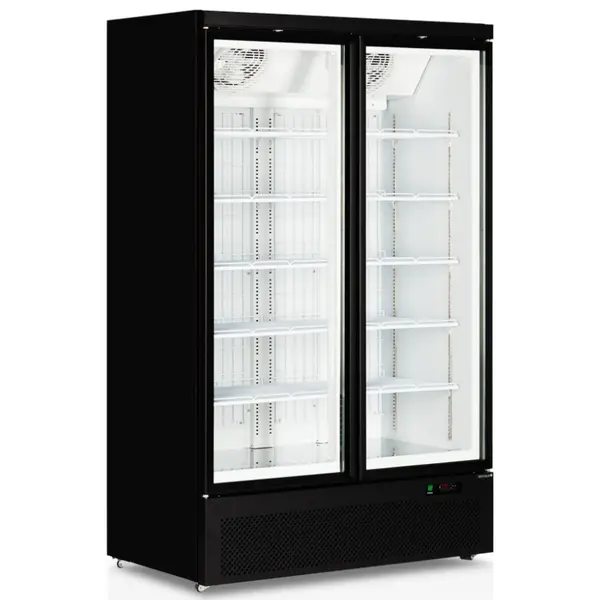 Vrieskast | ATOM MAXI | 1006L | Zwart | -18°C/-22°C | Geforceerd | Draaideuren | Wielen (Geremd) | 1253x760x2003(h)mm
