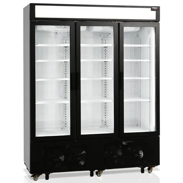 Vrieskast | SERIE UFSC | 1252L | Wit/Zwart | -18°C/-23°C | Geforceerd | Draaideuren | Wielen (Geremd) | 1600x762x2073(h)mm