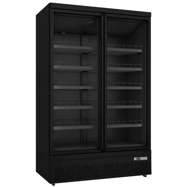 Koelkast | 1081L | Zwart | +1°C/+10°C | Statisch + Ventilator | Draaideuren | Wielen (Geremd) | 1253x710x2003(h)mm