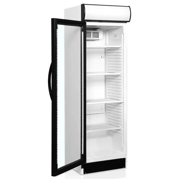 Drankenkoeling | SERIE CEV | 372L | Wit/Zwart | +2°C/+10°C | Statisch + Ventilator | Wielen | 595x640x1980(h)mm
