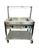 Saro Bain Marie Wagen BT2 | 2x 1/1 GN | Met Aftapkranen | 2kW | 904x704x850(h)mm 