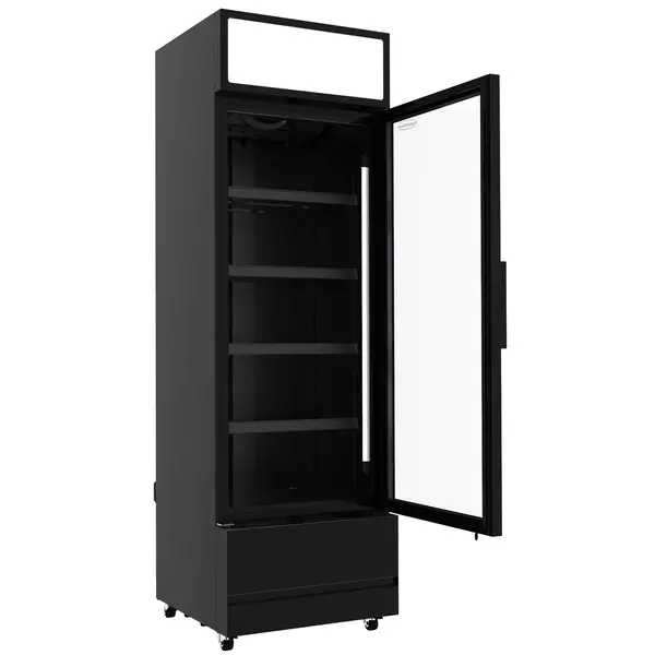 Drankenkoeling | 374L | Zwart | +1°C/+10°C | Geforceerd | Wielen (Geremd) | 610x610x1973(h)mm