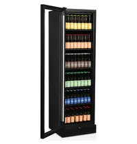 Tefcold Koelkast | SERIE SCU | 387L | Zwart | +2°C/+10°C | Statisch + Ventilator | Wielen | 595x595x1990(h)mm 