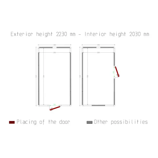 Koel-/Vriescel | Maxicold EVO | 33m³ | Isolatie 100mm | 3030x5430x2430(h)mm