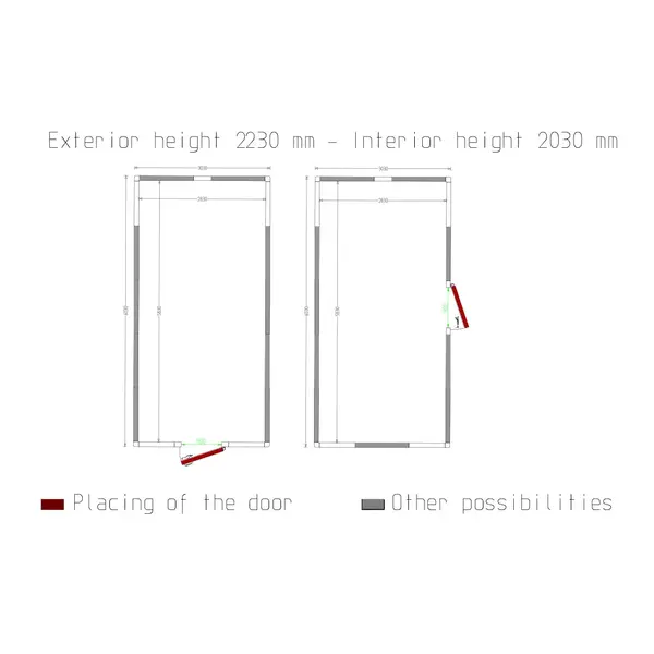 Koel-/Vriescel | Maxicold EVO | 36.79m³ | Isolatie 100mm | 3030x6030x2430(h)mm