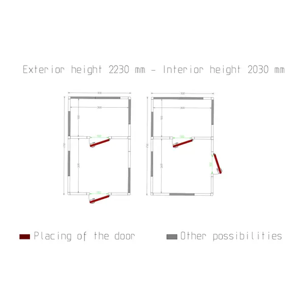 Koel-/Vriescombinatie | Maxicold COMBI | 16.6 + 11.55m³ | Isolatie 100mm | 3030x4760x2430(h)mm