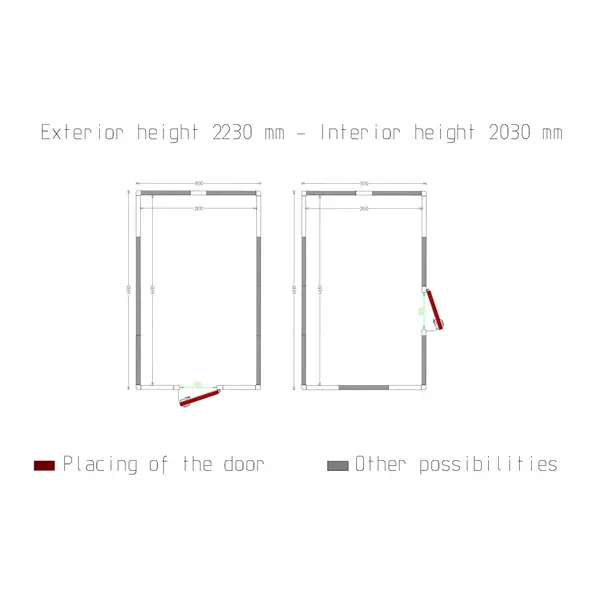 Vriescel | Maxicold EVO | Incl. Motor | 29.22m³ | -15°C/-25°C | Isolatie 100mm | 400V | 3030x4830x2430(h)mm