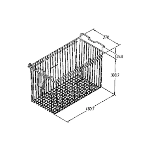 Draadmand | EFL Vrieskisten | Wit | 270mm